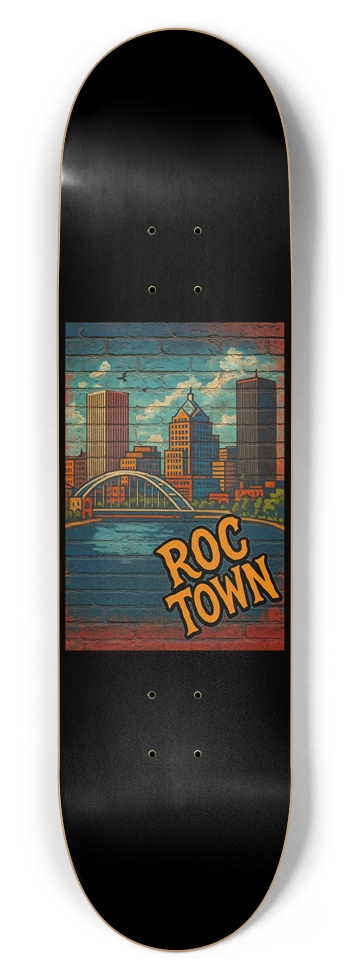 Roc Town “Skyline Mural” 8-1/2 Skateboard Deck