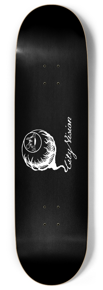 Black and White Logo 9.00 9 Inch Skateboard