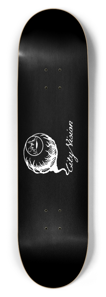Black and White Logo 8.50 8-1/2 Skateboard Deck