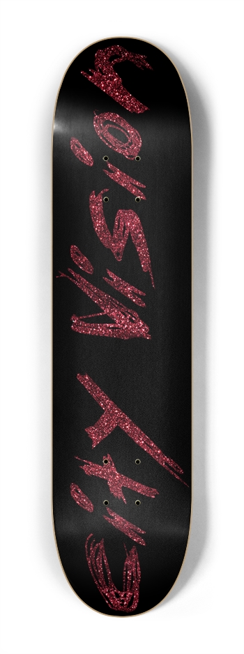 Black and Red Glitter Name Mini 7.25