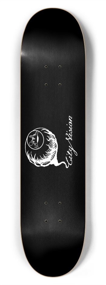 Black and White Logo 7.75 7-3/4 Skateboard Deck