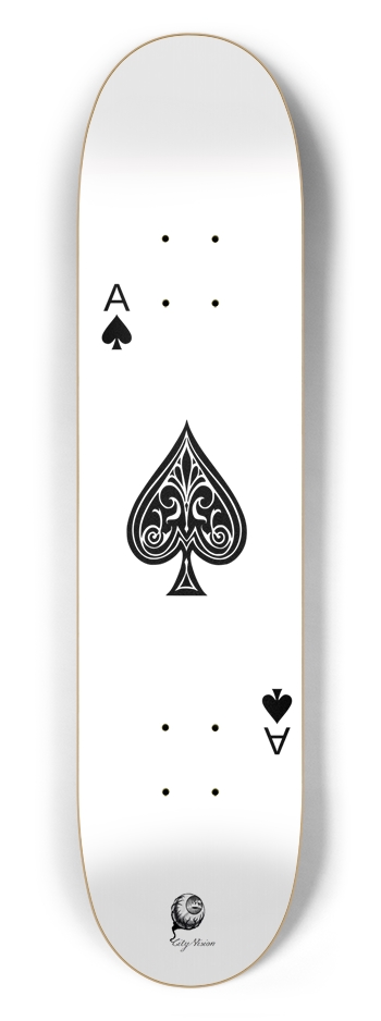 Ace of Spades 7.50 7-1/2 Skateboard Deck