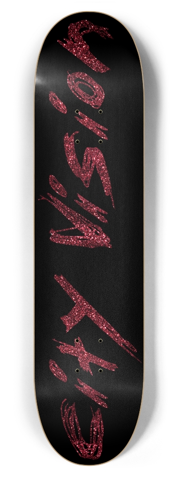 Black and Red Glitter Name 7.87