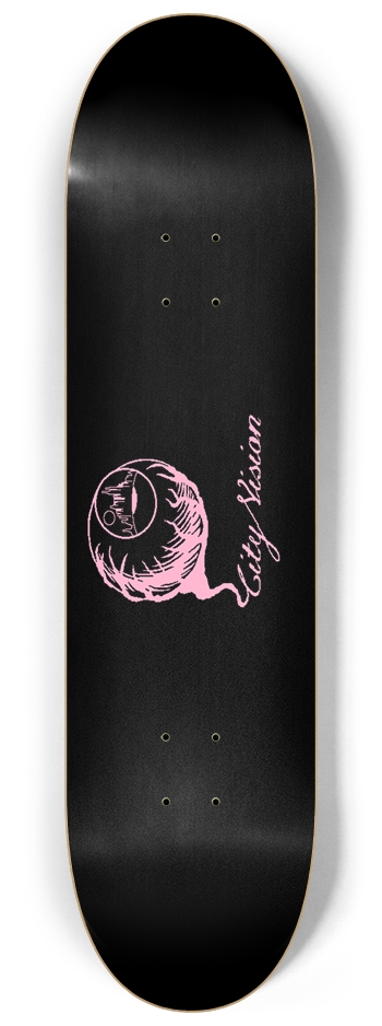 Black and Pink Logo 8.25 8-1/4 Skateboard Deck