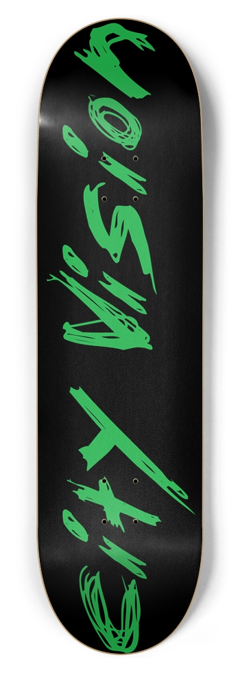 Black and Green Name 8.75 8-3/4 Inch Skateboard