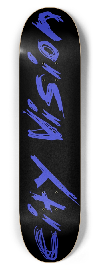 Black and Blue Name 7.75 7-3/4 Skateboard Deck
