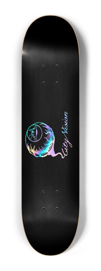 Black and Rainbow Logo Mini 7.25 7-1/4 Mini/Kid Skateboard