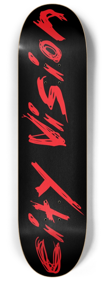 Black and Red Name 8.25