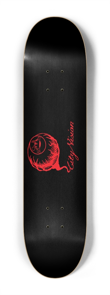 Black and Red Logo Mini 7.25 7-1/4 Mini/Kid Skateboard
