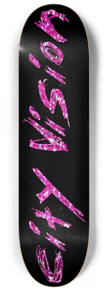 Black and Pink Glitter Name 8.25