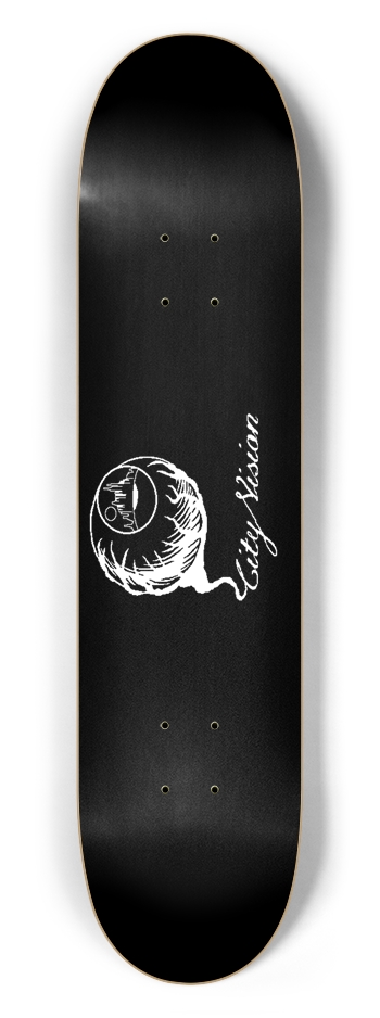 Black and White Logo 7.50 7-1/2 Skateboard Deck