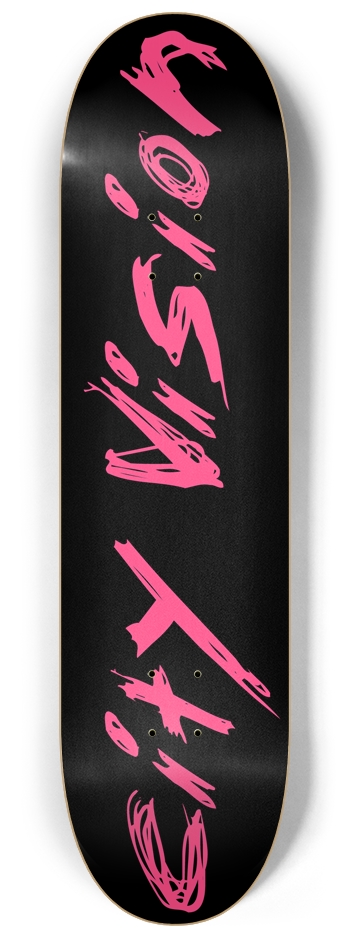 Black and Hot Pink Name 8.25 8-1/4 Skateboard Deck