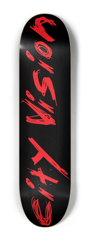 Black and Red Name Mini 7.25 7-1/4 Mini/Kid Skateboard