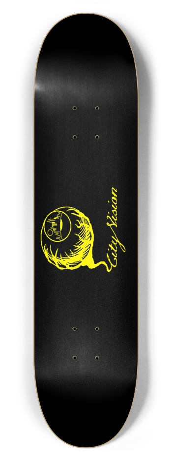 Black and Yellow Logo 7.62 7-5/8 Skateboard Deck