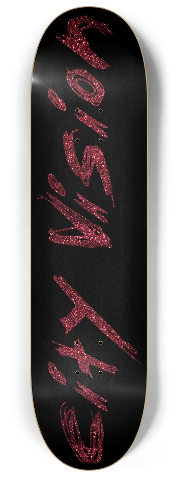 Black and Red Glitter Name 8.25