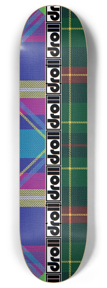 two tartans droll strip 8 Inch Skateboard Deck