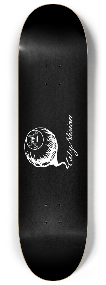 Black and White Logo 8.25 8-1/4 Skateboard Deck