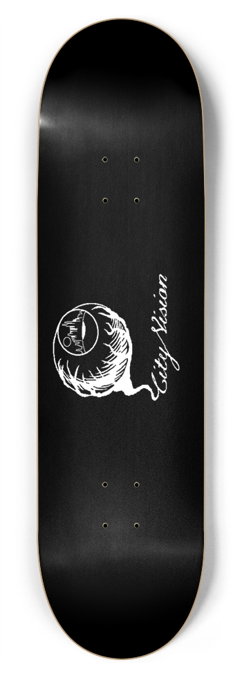 Black and White Logo 8.75 8-3/4 Inch Skateboard