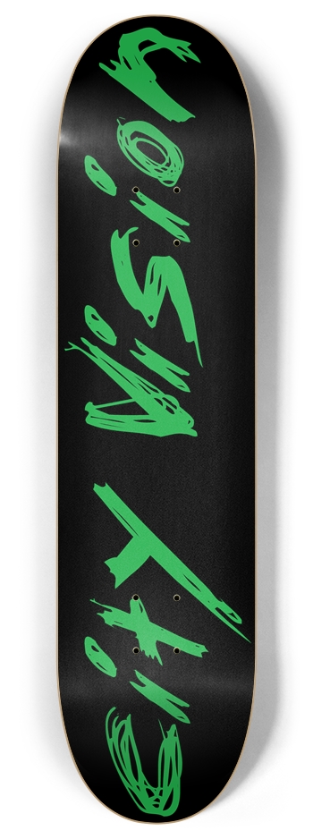 Black and Green Name 8.00 8 Inch Skateboard Deck