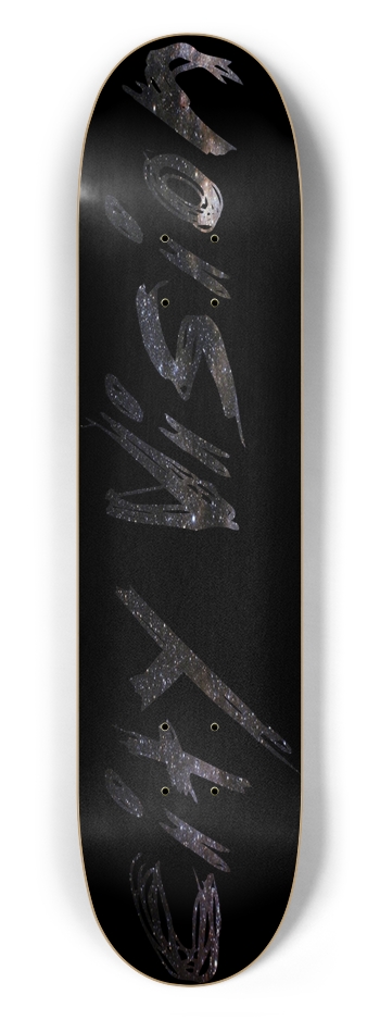 Black and Stars Name 7.50 7-1/2 Skateboard Deck