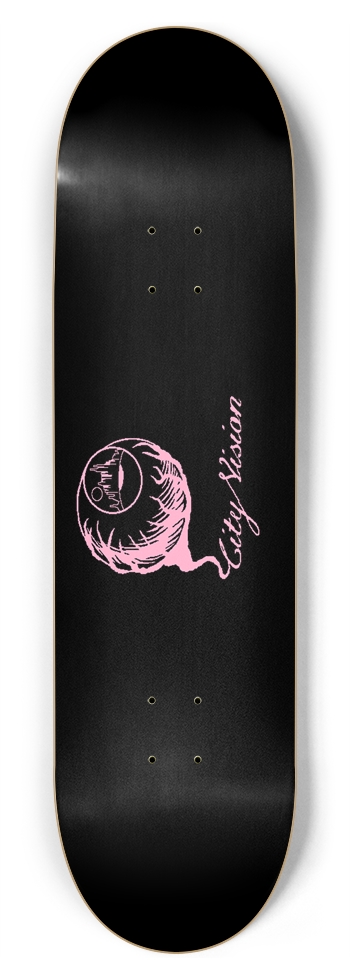 Black and Pink Logo 8.75 8-3/4 Inch Skateboard
