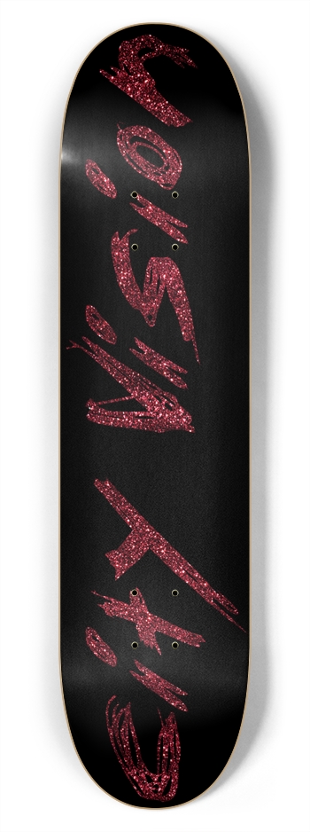 Black and Red Glitter Name 7.75