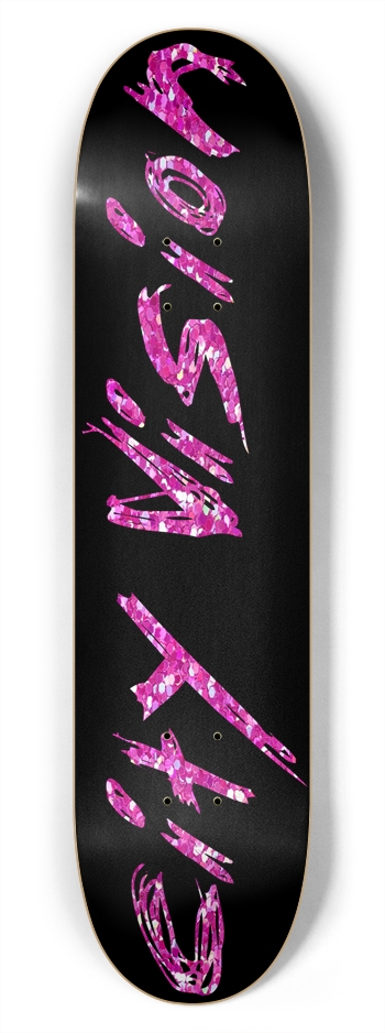 Black and Pink Glitter Name 7.75