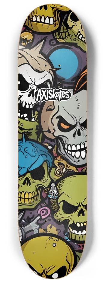 Grouchy Skulls 2 - Custom Popsicle Intense Skulls Muted Colors