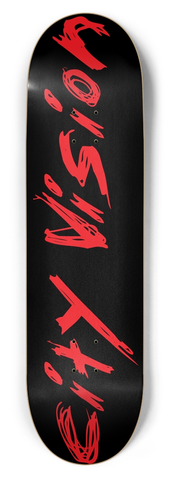 Black and Red Name 8.75 8-3/4 Inch Skateboard