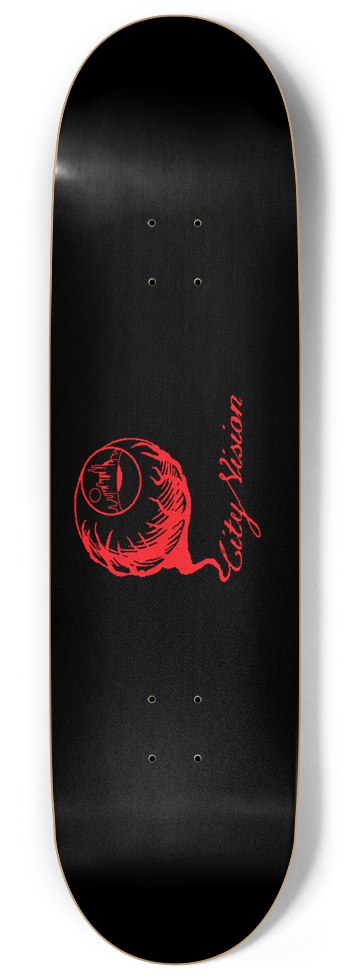 Black and Red Logo 9.00 9 Inch Skateboard