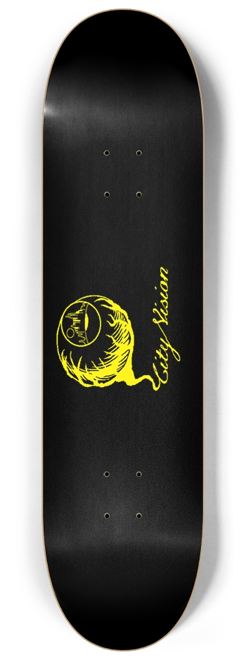 Black and Yellow Logo 8.25 8-1/4 Skateboard Deck