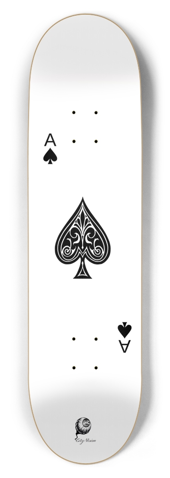 Ace of Spades 8.50 8-1/2 Skateboard Deck
