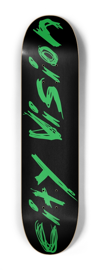 Black and Green Name Mini 7.25 7-1/4 Mini/Kid Skateboard