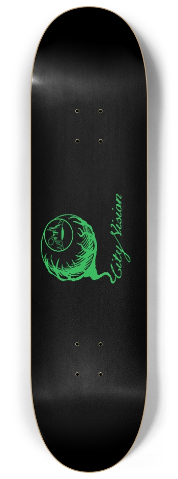 Black and Green Logo 8.25 8-1/4 Skateboard Deck