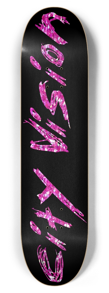 Black and Pink Glitter Name 7.87