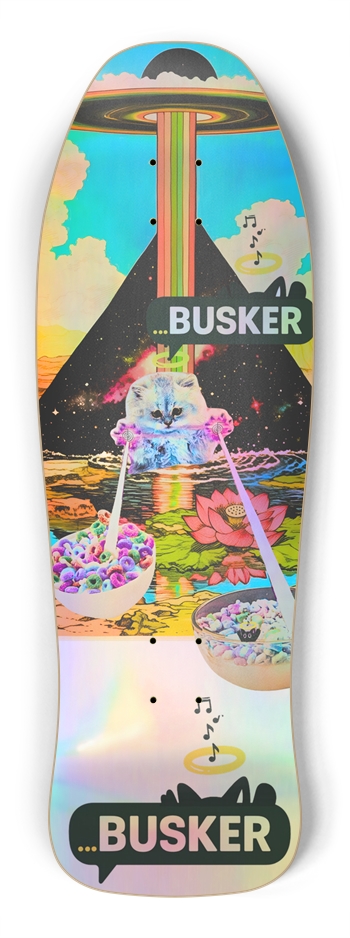 Krsna Cho Ku Rei Cereal...BUSKER Shredder Skateboard (Holographic)