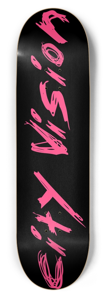 Black and Hot Pink Name 8.75 8-3/4 Inch Skateboard