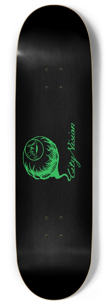 Black and Green Logo 9.00 9 Inch Skateboard