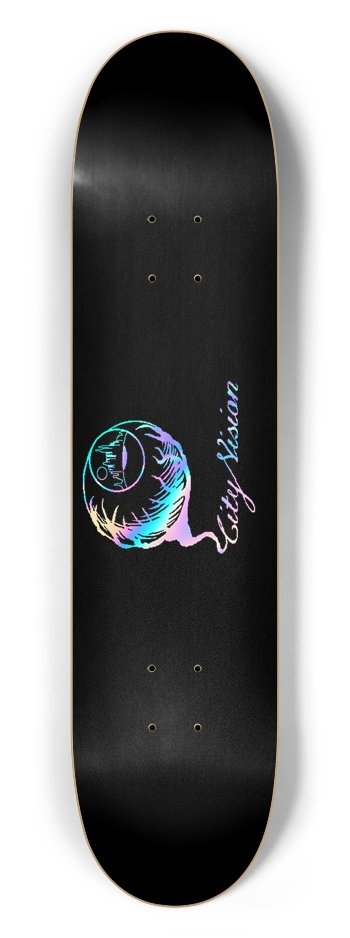Black and Rainbow Logo 7.50 7-1/2 Skateboard Deck