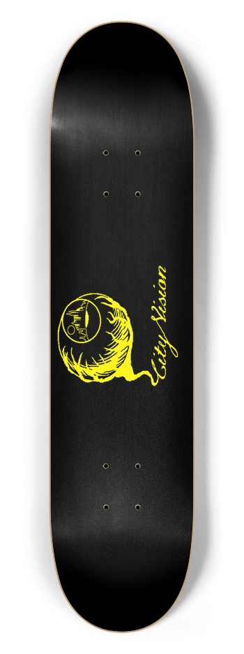 Black and Yellow Logo 7.50 7-1/2 Skateboard Deck