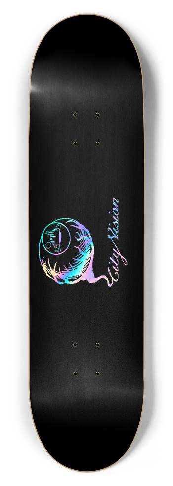 Black and Rainbow Logo 8.50 8-1/2 Skateboard Deck