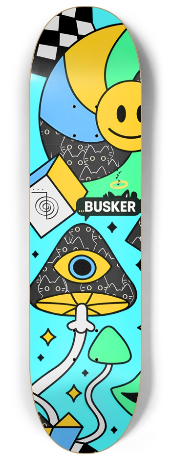 Invisible Cat Cap...BUSKER 8.25 Skateboard