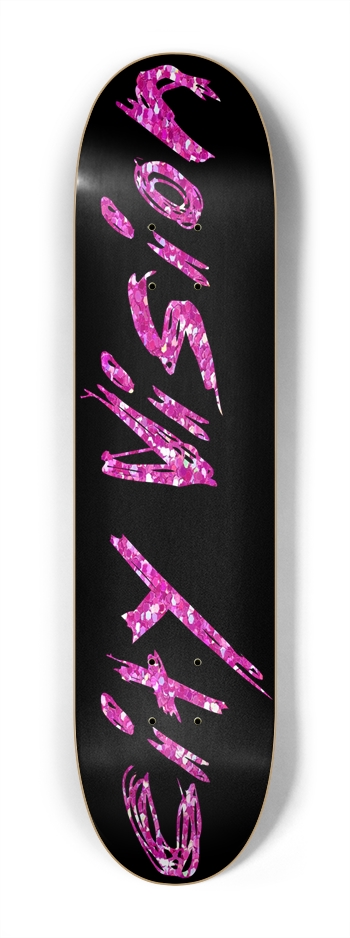 Black and Pink Glitter Name Mini 7.25