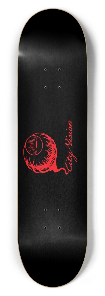 Black and Red Logo 8.50 8-1/2 Skateboard Deck