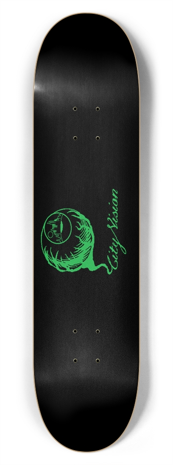 Black and Green Logo 7.75 7-3/4 Skateboard Deck 