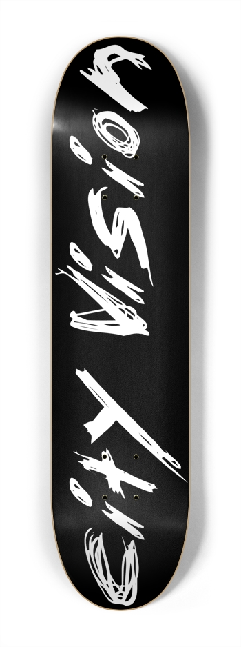Black and White Name Mini 7.25 7-1/4 Mini/Kid Skateboard