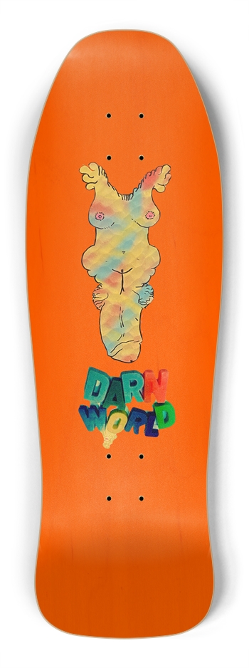 THE SEARCH FOR COSMIC UNDERWEAR orange 10” Shredder Shape