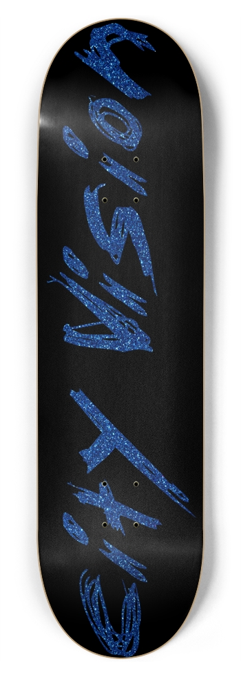 Black and Blue Glitter Name 8.75