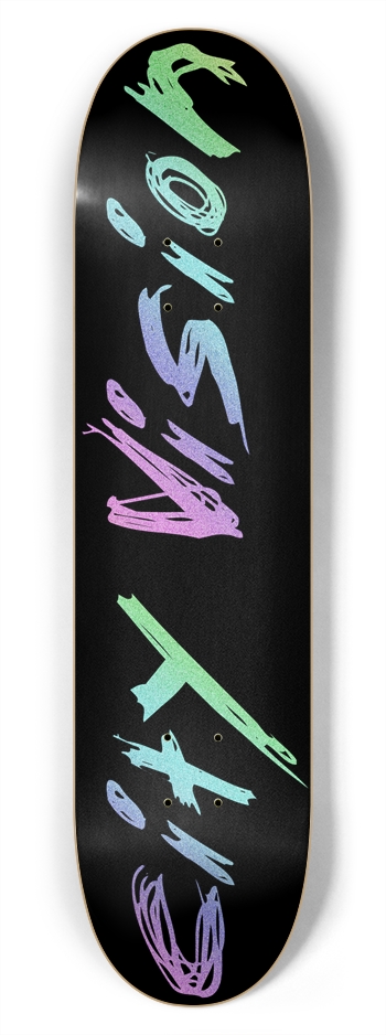 Black and Rainbow Glitter Name 7.75