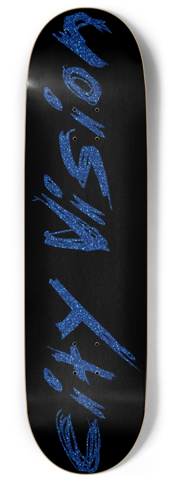 Black and Blue Glitter Name 9.00 9 Inch Skateboard